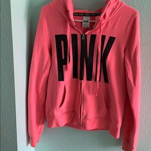 Pink zip up